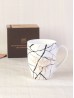 Husband Wife Marble Patterned Mug Set (4ps) With Gift Box 350ml (12oz)